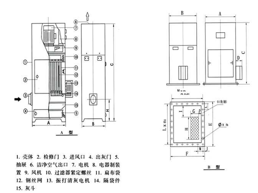 單機袋式除塵器設備